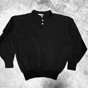 I Levrieri VintageY2K Merino Wool Italy Button Long Sleeve Sweater